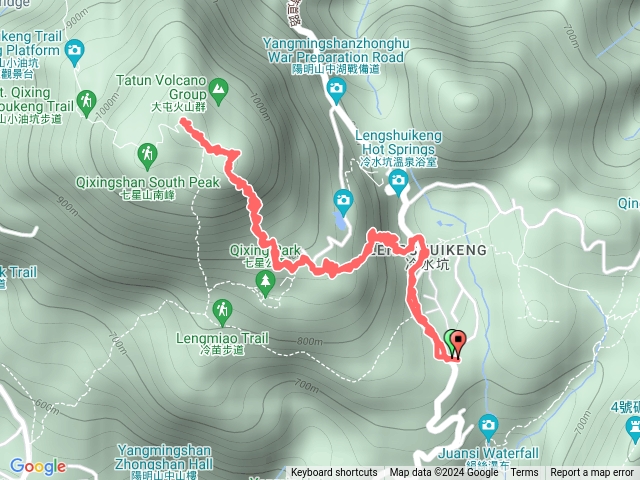 冷水坑到七星山東峰和主峰