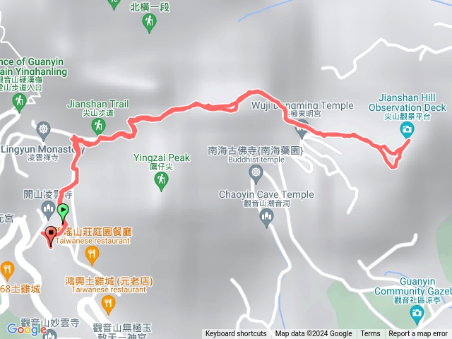 占山步道（開山凌雲寺）起登