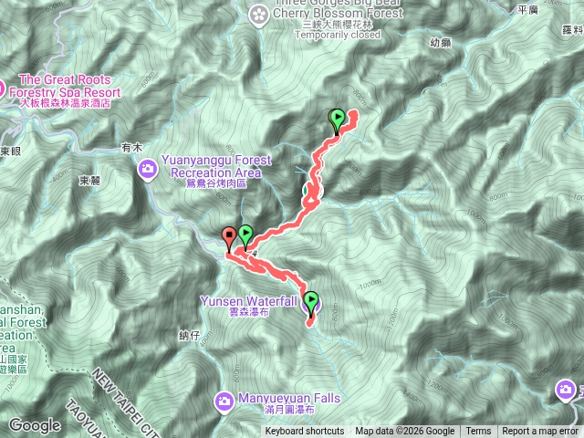 熊空林道-雲森瀑布(2026-7-26)預覽圖