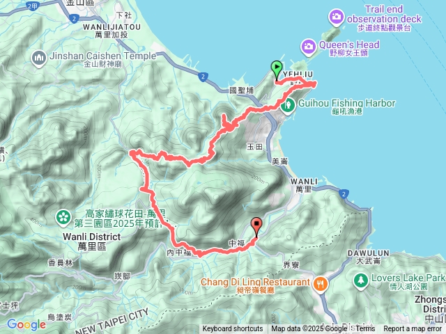 20251012萬里野柳-駱駝峰-仁愛之家-玉田古道-八斗山-鏡湖-基隆第二水源-萬里磚廠
