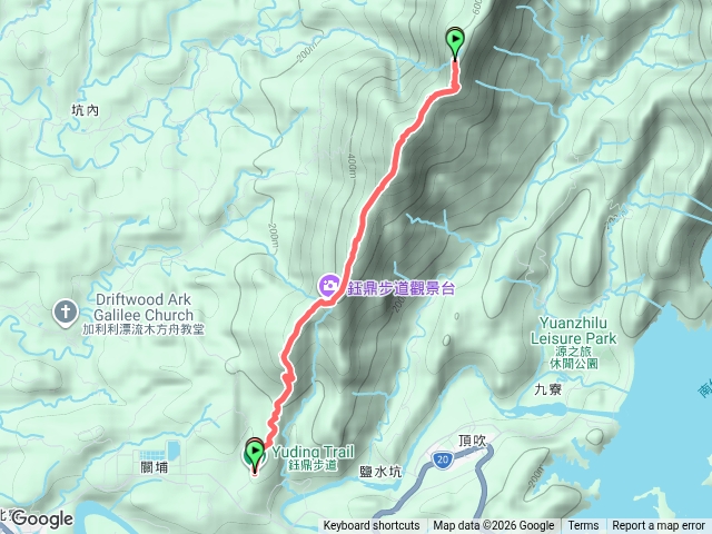 鈺鼎步道縱走唐恩子山來回預覽圖