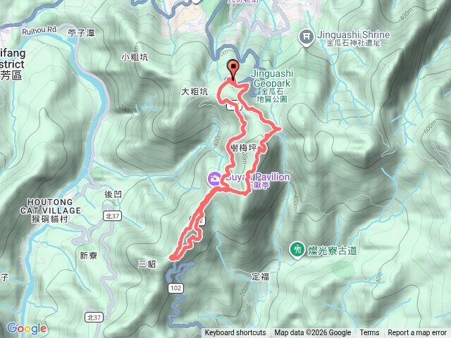 牡丹山-不厭亭-三貂崙-探幽亭