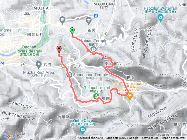 臺北大縱走第七段：捷運麟光站至飛龍步道