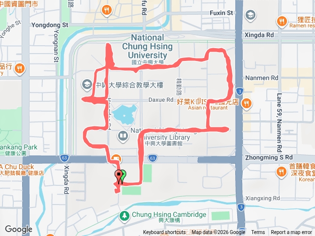 興大慢跑（Yi）繼續轉動直到最後一秒鐘