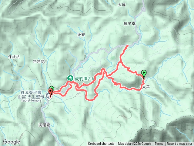 虎豹潭大坪山腰紅壇樓仔厝古道預覽圖