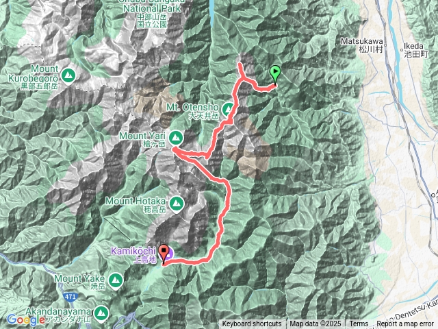 2025/07/18~24日本表銀座縱走