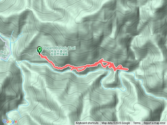 卡拉莫基登山口-哈盆嶺地步道