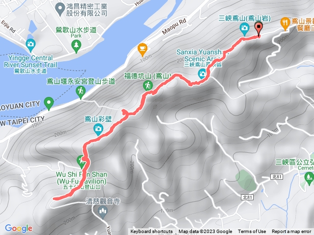 鳶山縱走（大鐘到五十份山路段）