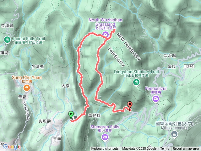 內雙溪古道北五指山杏林山高指山荷蘭古道預覽圖