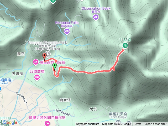 埔里能高瀑布1122峰預覽圖