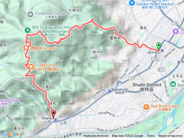2025微笑山線：【大棟山系】405高地段(樹林至山佳)