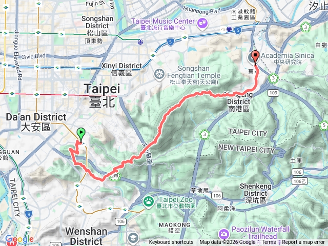 2026臺北大縱走臺北大縱走第六段：中華科技大學至捷運麟光站202603021605預覽圖