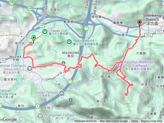 [試走]Xtrail越野跑挑戰賽貓空站28K（下大雨撤退至深坑）預覽圖