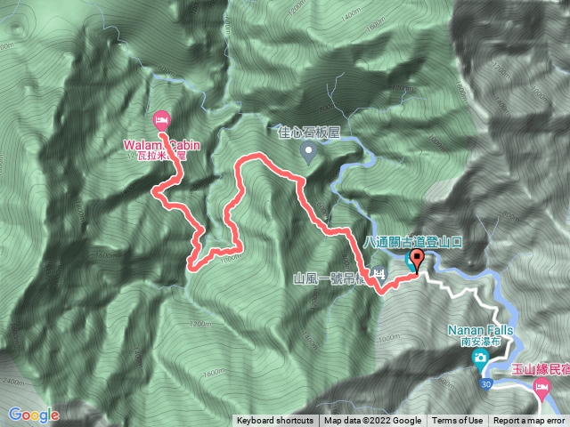 2022-07-12 南安登山口→山風駐在所→山風一號吊橋→山風二號吊橋→佳心駐在所→鯊魚岩→黃麻駐在所→黃麻一號吊橋→黃麻二號吊橋→瓦拉米吊橋→瓦拉米山屋往返(順訪山風瀑布)