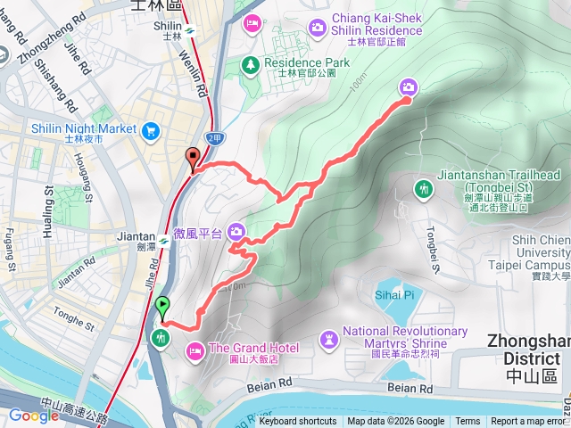 劍潭山，銘傳大學
