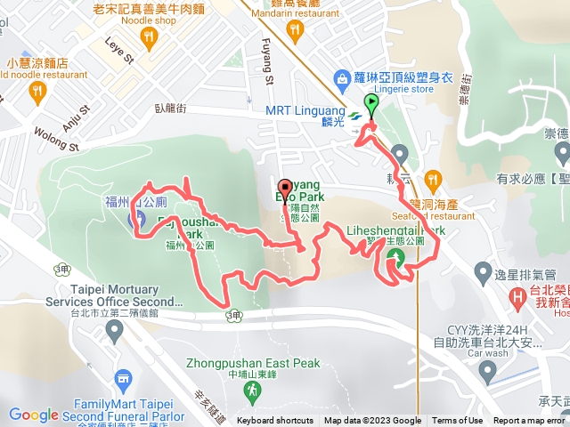 麟光、黎和公園、富陽公園、福州山步道
