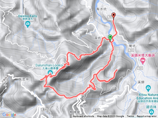 大石公上竹崙山下