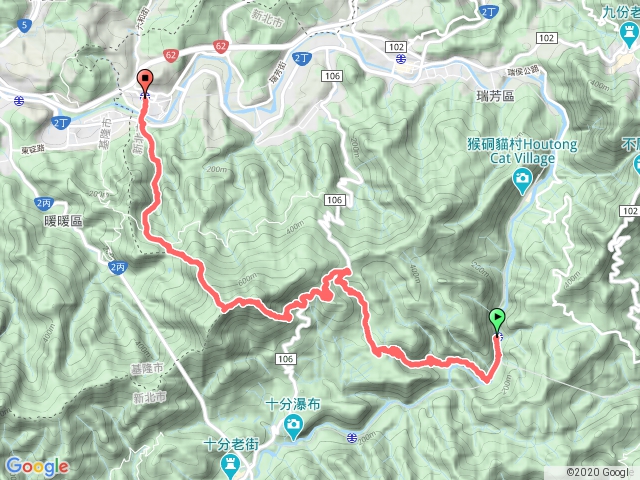 三四縱走─三貂嶺瀑布群縱走四腳亭車站
