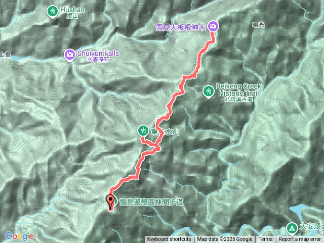 北坑山-大板根-東洗水山預覽圖