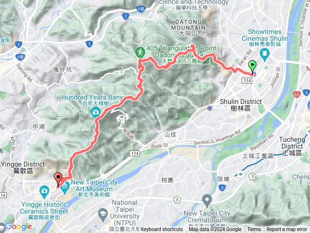 2024-0728樹鶯縱走(樹林-大同山-青龍嶺-大棟山-石灰坑山-鶯歌百年大榕樹-鶯歌石-鶯歌)