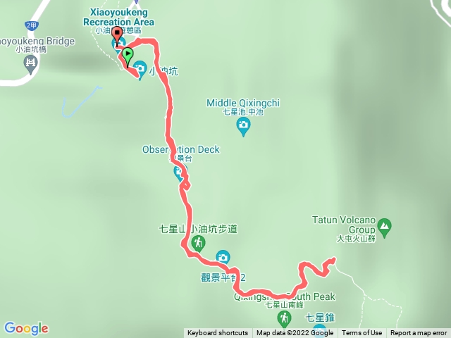 小油坑至七星山主峰