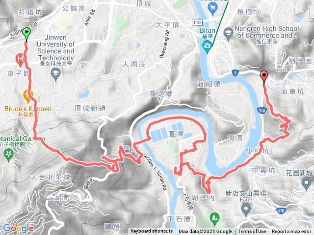 2021-11-13_安康車子路口-塗潭山-東華聖宮-直潭淨水廠-直潭國小-貓巡坑土地公-新烏路一段85巷-出新烏路一段17巷