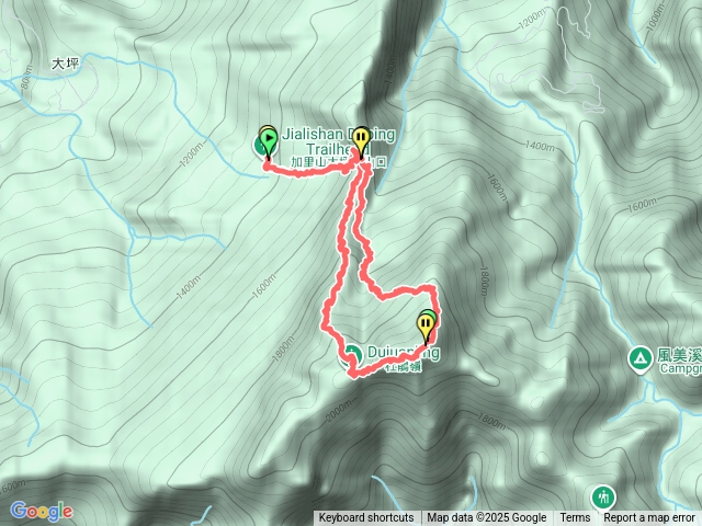 加里山杜鵑嶺上中線下