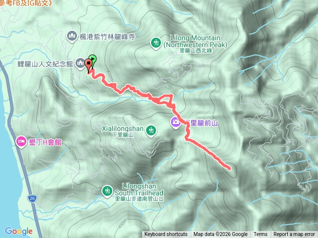 里龍山北登山步道