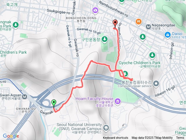 首爾環林11路線_首爾大到落星岱