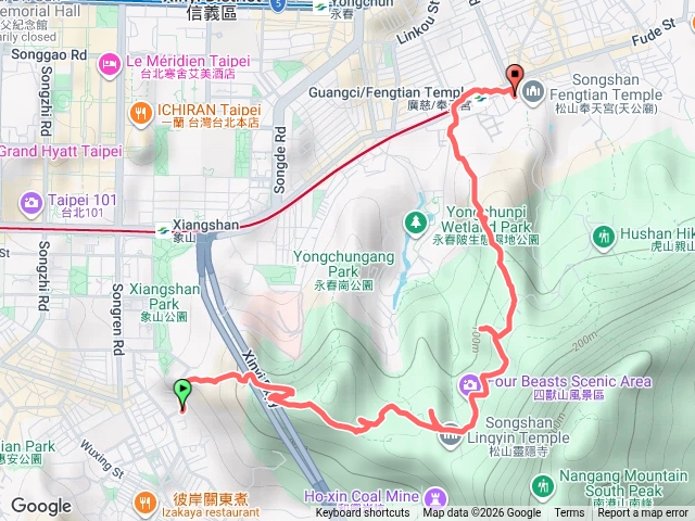 四獸山縱走預覽圖