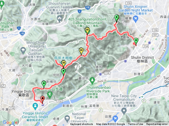 大棟鶯歌縱走