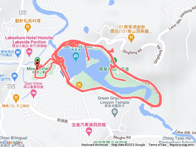 青草湖環湖夜跑