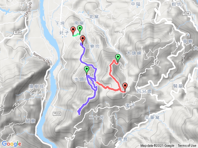 2021.01田寮山-毬子山-水頭排山-薯園山-矺子後山-矺子山