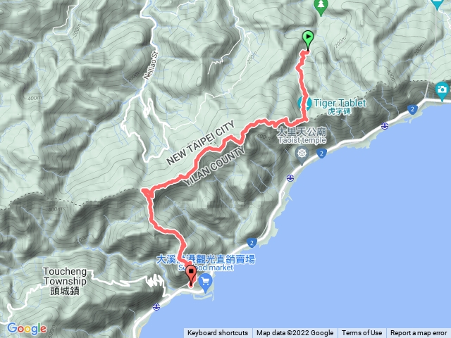 桃源谷－大溪上草嶺下