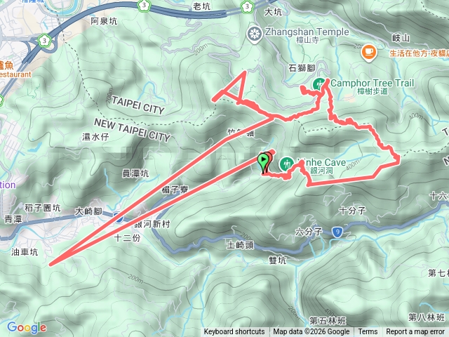 銀河洞六分山四面頭山十六分山三玄宮山侍老坑山O型預覽圖