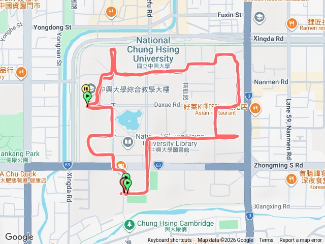 興大慢跑（Yi）繼續轉動直到最後一秒鐘