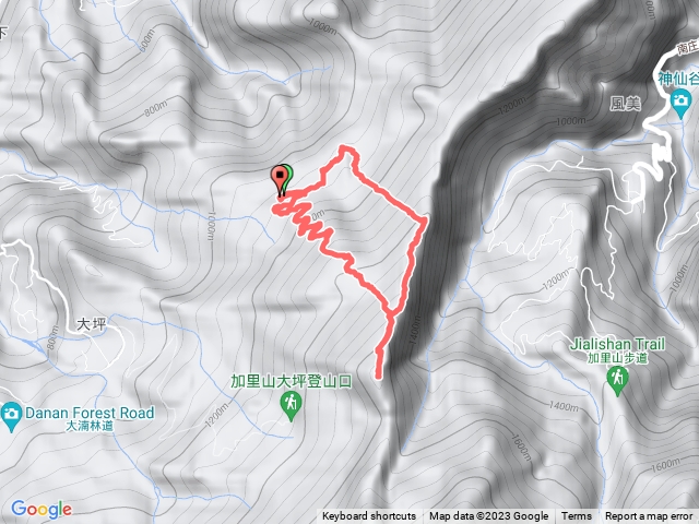 2023-9-18蓬萊林道、大石壁、大坪山O型