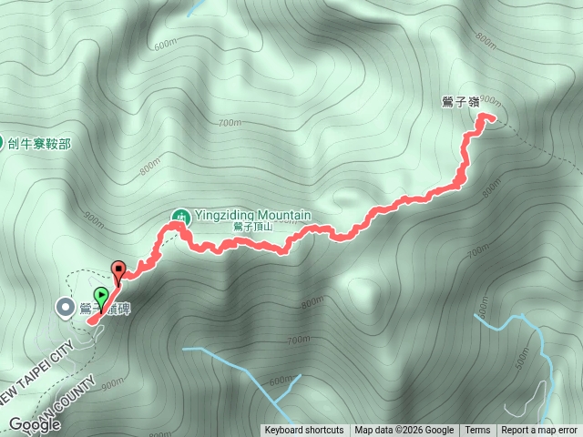 四堵戰備道-鶯子頂山-鶯子嶺往返預覽圖