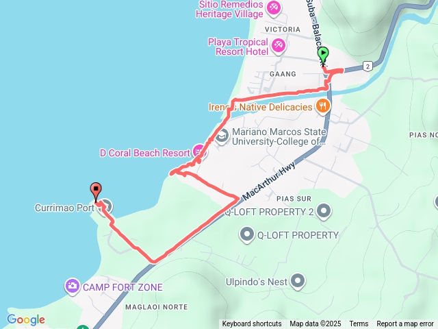 2025.12.15探索星號郵輪菲律賓佬沃岸上觀光自由行軌跡