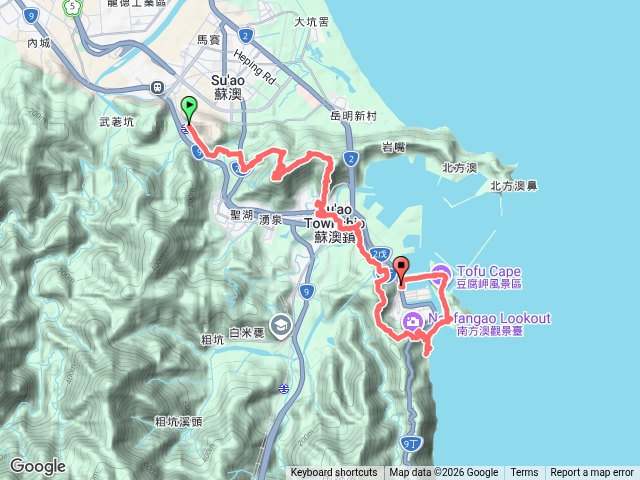 七星嶺步道、砲台山、南方澳預覽圖