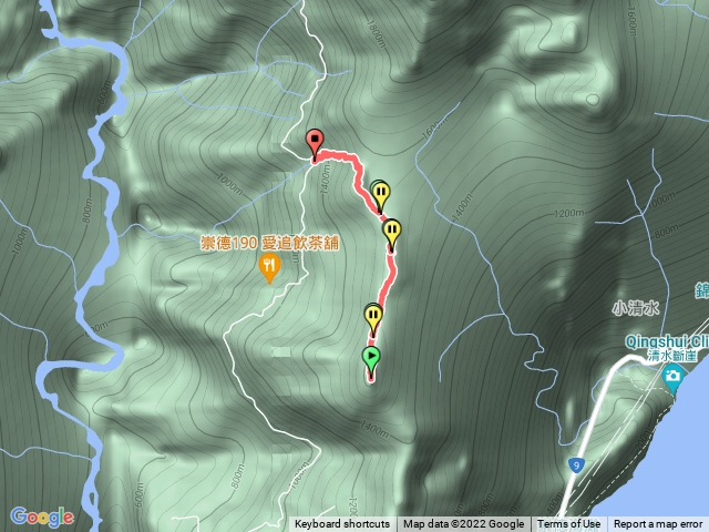 千里眼山下清水大山登山口倒數第二水源