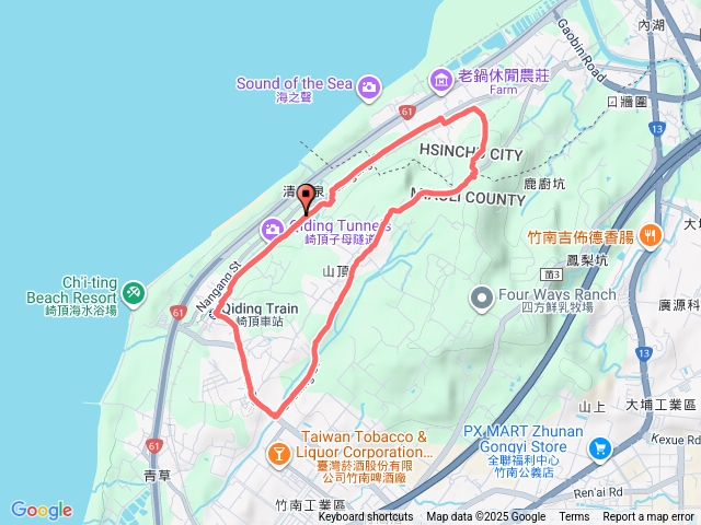 新竹南十八尖山-苗栗崎頂子母隧道環走預覽圖