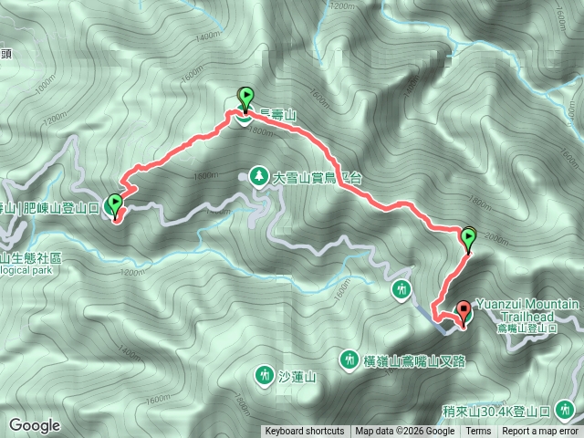 鳶嘴西稜（長壽山鳶嘴山）預覽圖