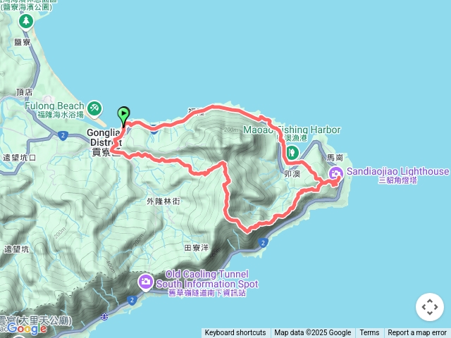 2023-12-10 福隆東興宮～隆隆山～萊萊山～三貂角燈塔O繞