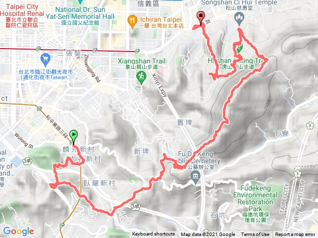 2021/7/31麟光站到豹山、虎山（南縱走、糶米古道、