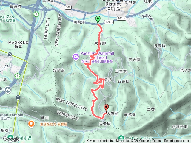 深坑大崎嶺步道、鵝膏嶺、阿柔洋山預覽圖