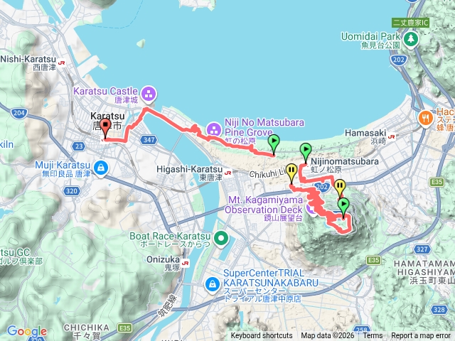 【日本九州】唐津_虹之松原_鏡山