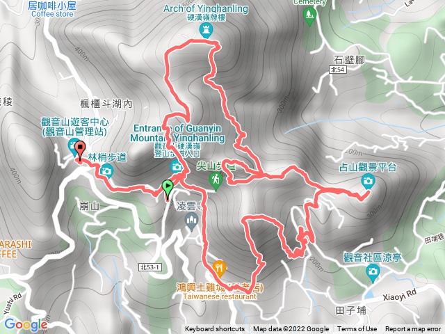 觀音山(硬漢嶺-盤絲洞-沾山觀景-潮音洞-鷹仔尖-觀音山遊客中心)