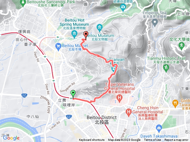 軍鑑岩到北投熱海大飯店