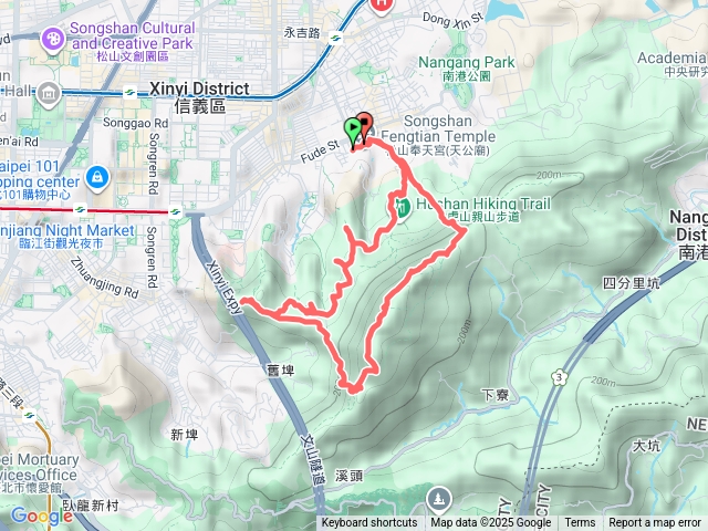 四獸山（虎-豹-獅-象）、拇指山、95峰-奉天宮出發預覽圖